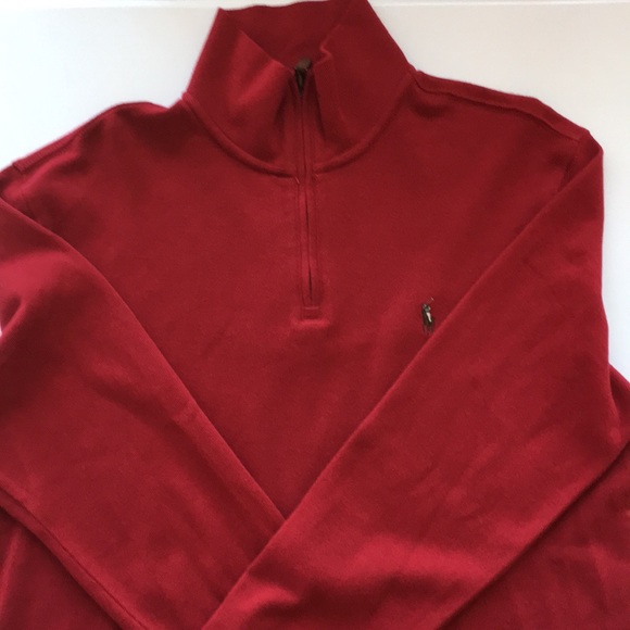 Polo Ralph Lauren Other - POLO 1/4 zip Estate rib sweater men’s size M